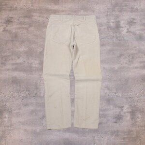 70's Levis Talon Cordoury Beige Minimalist Preppy Straight Legged Pant's
